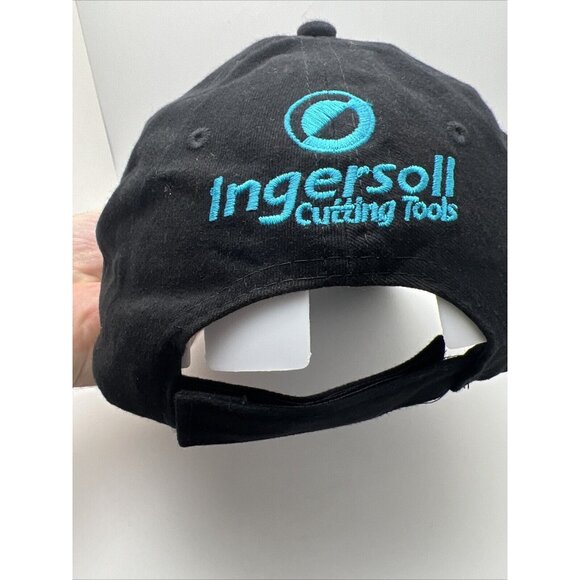 Ingersoll Cutting Tools Gold Rush Baseball Hat Strapback Cap Black OSFA GR58 - Picture 3 of 5